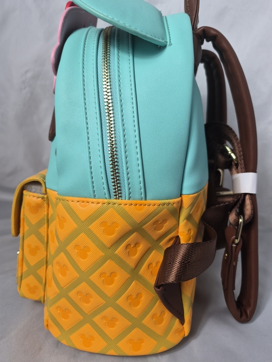 Loungefly Kids Ice Cream Sundae Mini Backpack Waffle Cone Pink, Aqua & Yellow main image 4